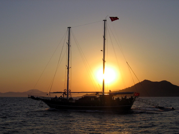 Sonnenuntergang bei Fethiye