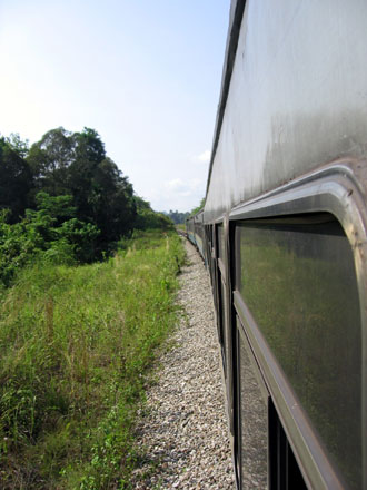 Bahnstation im islamischen Norden Malaysias